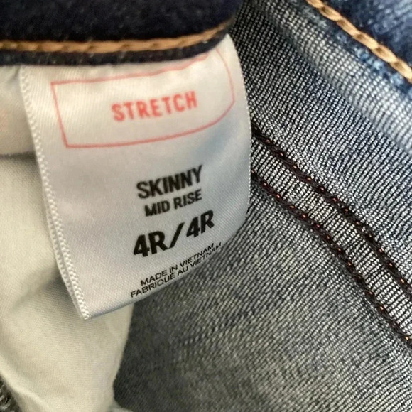 Express Women's Skinny Midrise Medium Wash Denim Jeans Size 4 - Picture 2 of 9